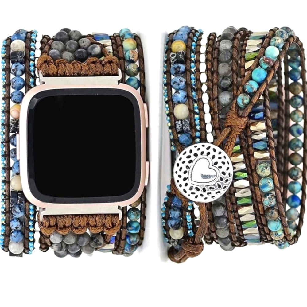 Fitbit Versa/Versa 2/Versa Lite/Versa SE Bands Boho Beads Bracelets,Multilayer